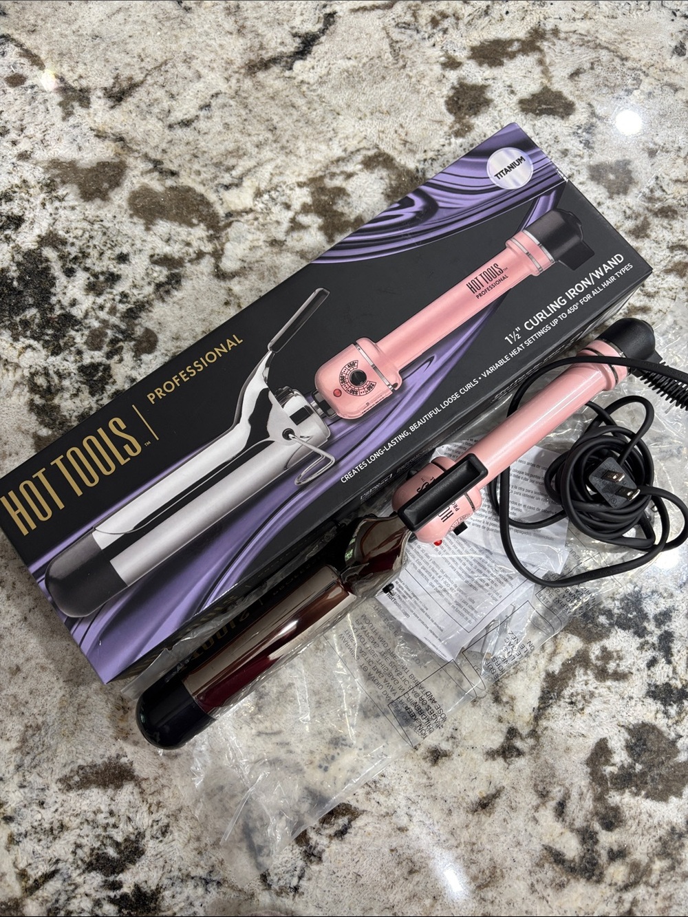 Hot Tools Professional Pink 1.5" Curling Iron - Salon Styling Wand